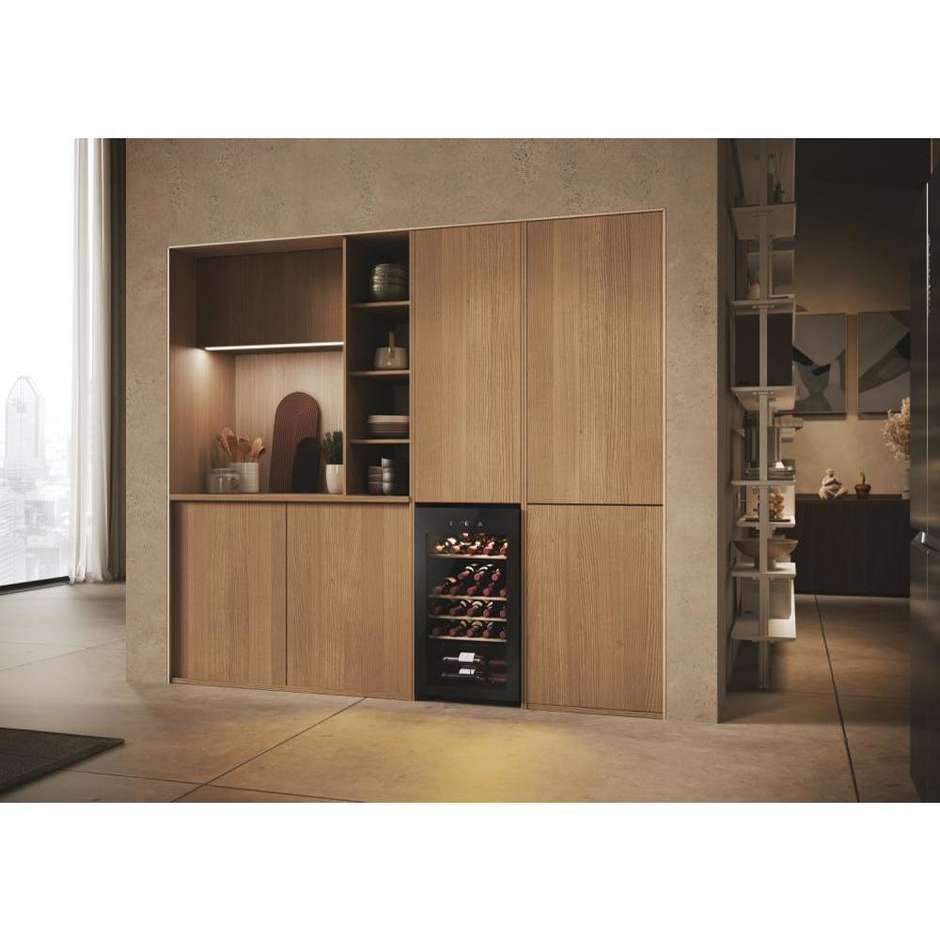 Haier Wine Bank 50 Serie 3 HWS34GGH1 Cantinetta vino con compressore Libera installazione 34 Bottiglie Classe G Colore Nero