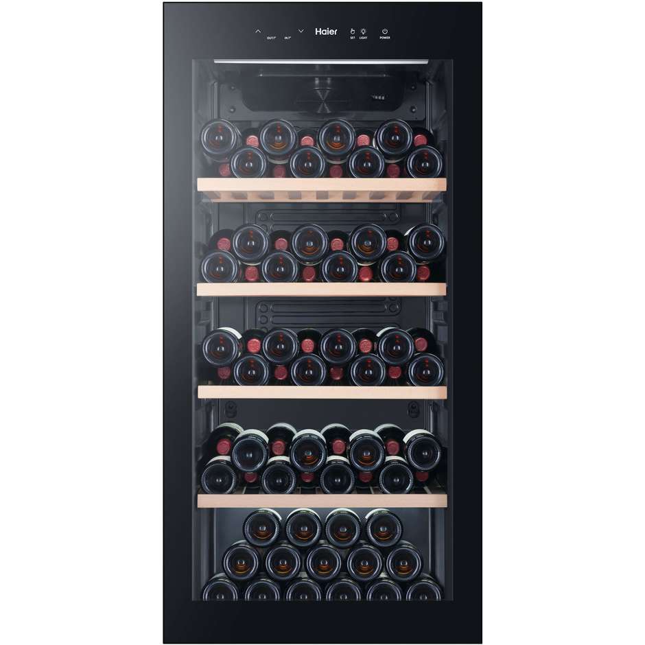 Haier Wine Bank 60 WS120GA cantinetta monozona da 117 bottiglie nera, classe G