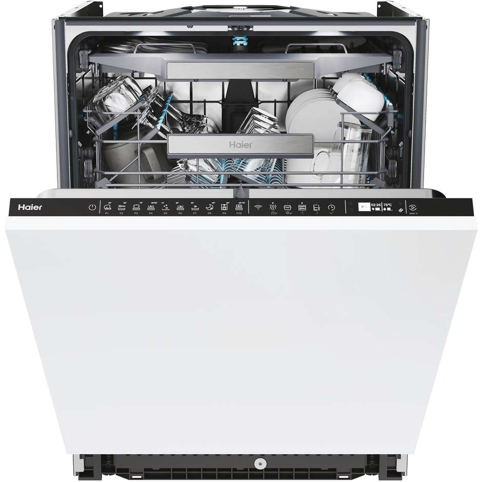 Haier XI4A4M4PB Lavastoviglie da incasso a scomparsa totale 14 coperti 10 Programmi Classe A Colore Bianco