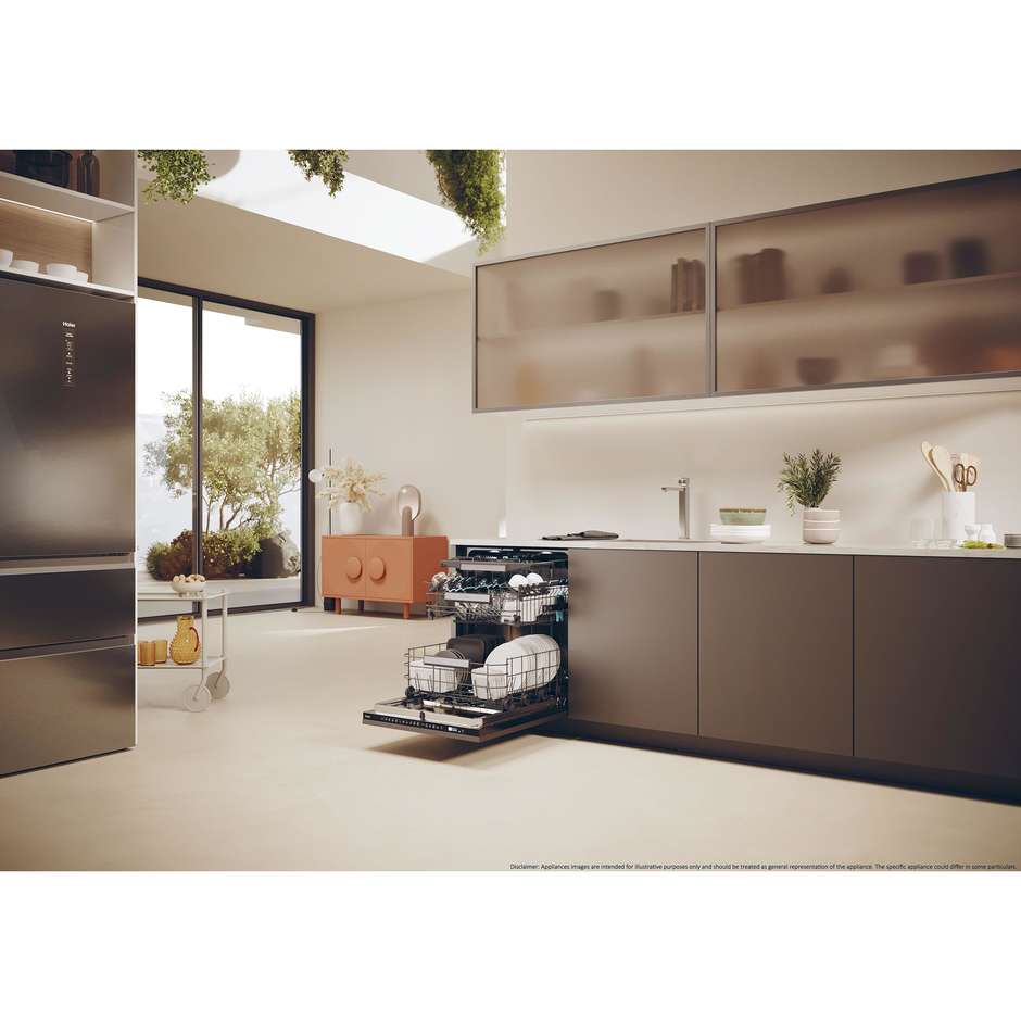 Haier XI4A4M4PB Lavastoviglie da incasso a scomparsa totale 14 coperti 10 Programmi Classe A Colore Bianco
