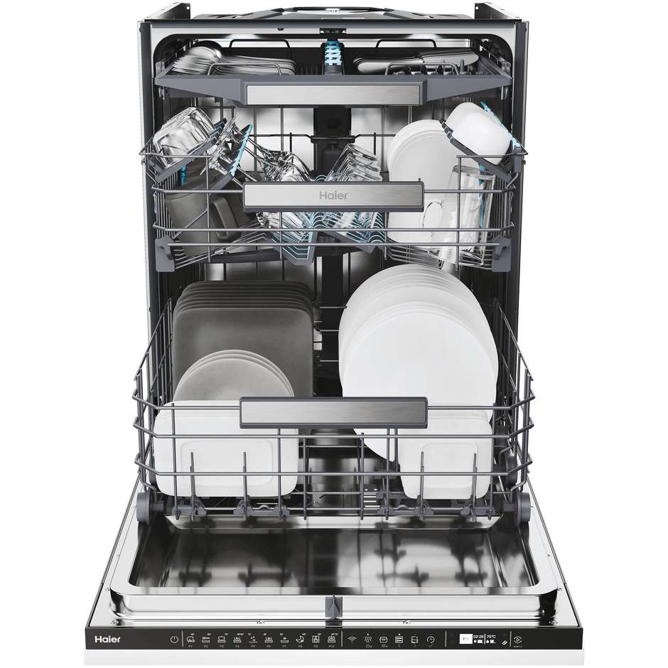 Haier XI4A4M4PB Lavastoviglie da incasso a scomparsa totale 14 coperti 10 Programmi Classe A Colore Bianco