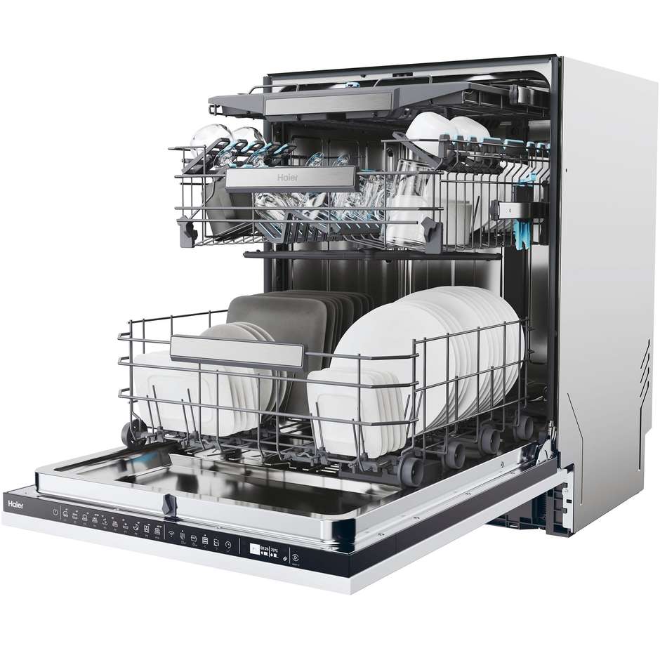 Haier XI4A4M4PB Lavastoviglie da incasso a scomparsa totale 14 coperti 10 Programmi Classe A Colore Bianco