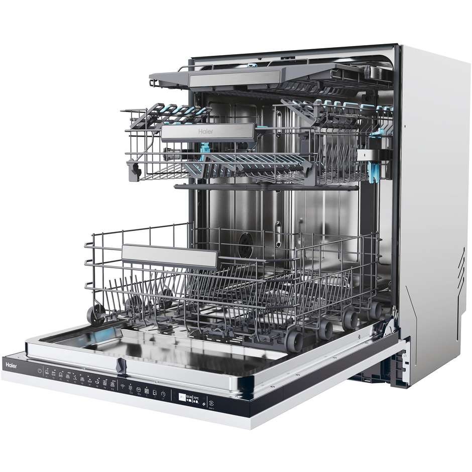 Haier XI4A4M4PB Lavastoviglie da incasso a scomparsa totale 14 coperti 10 Programmi Classe A Colore Bianco