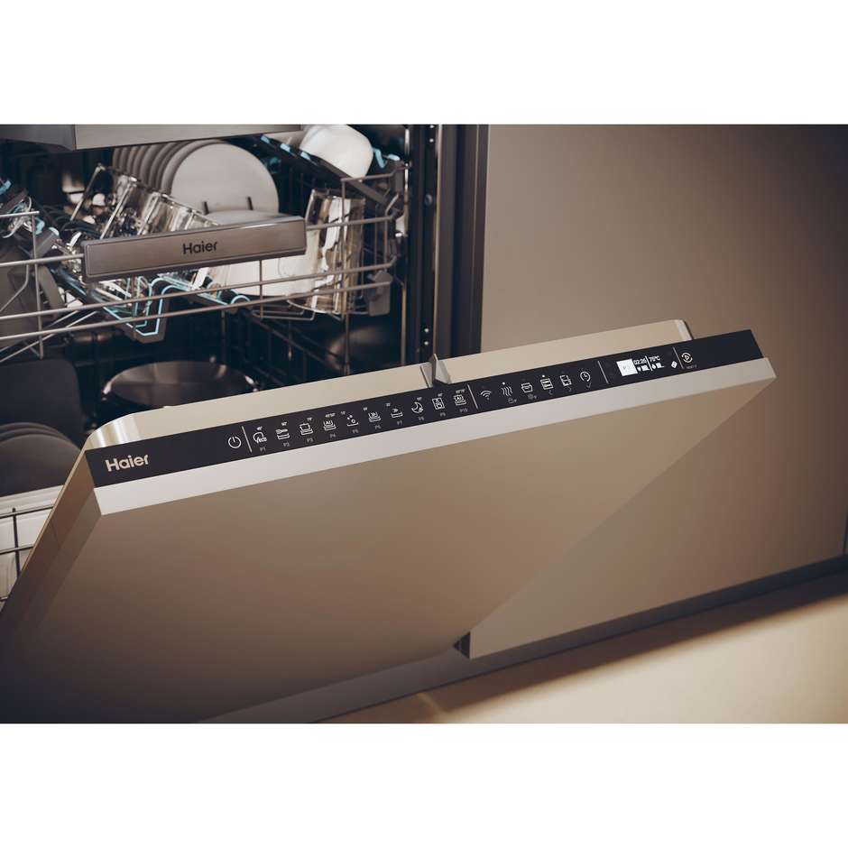 Haier XI4A4M4PB Lavastoviglie da incasso a scomparsa totale 14 coperti 10 Programmi Classe A Colore Bianco