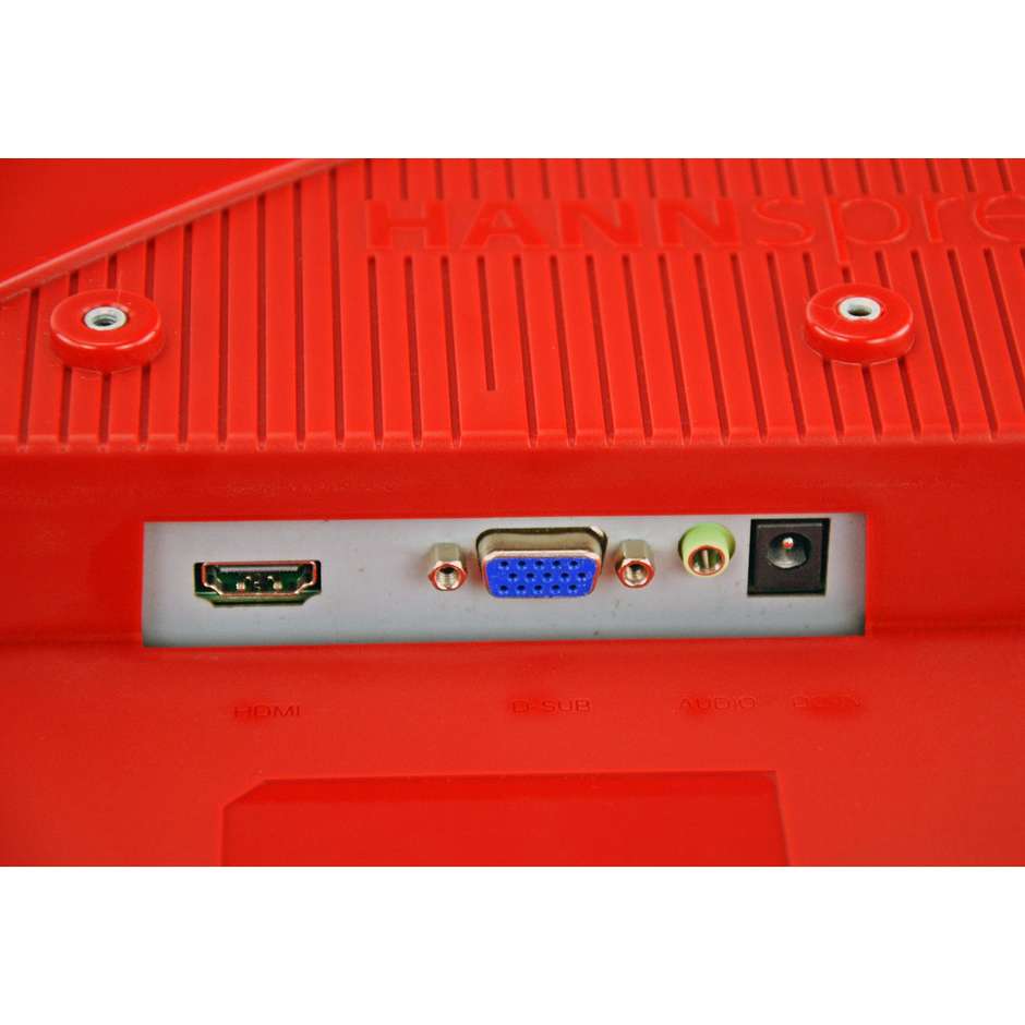 Hannspree HA195HPR Monitor PC 18,5" 250 cd/m² colore Rosso,Bianco