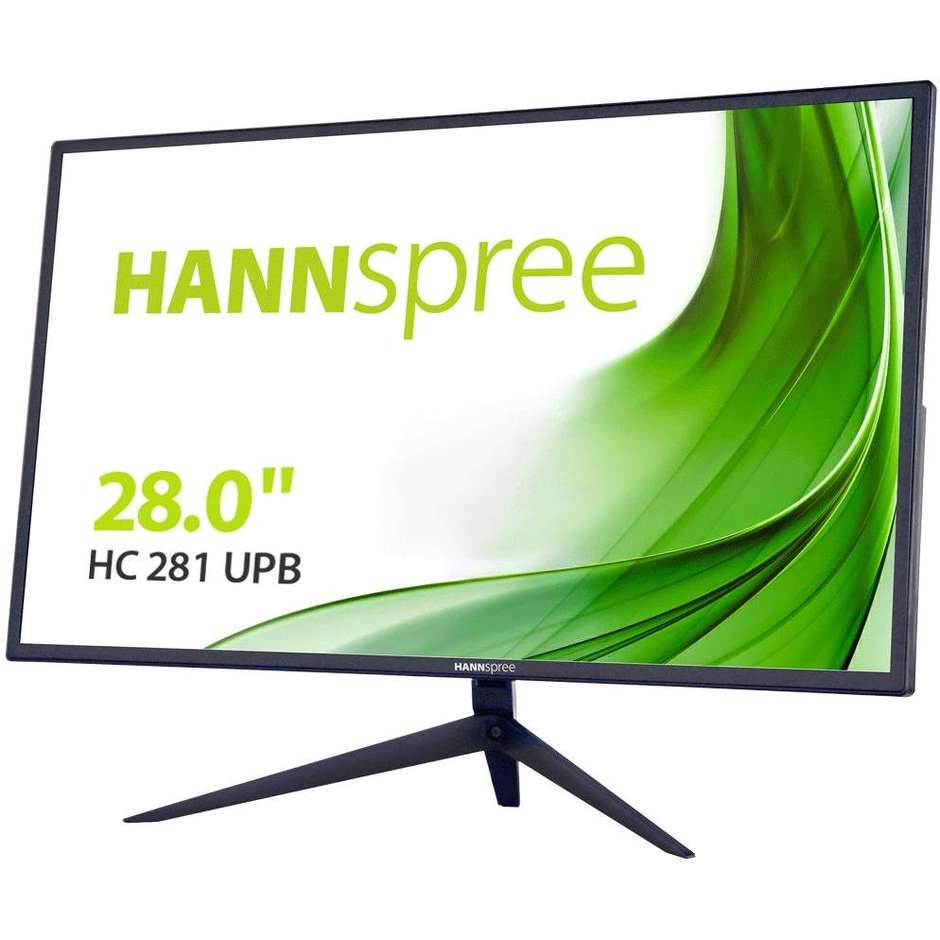 Hannspree HC281UPB Monitor PC LED 28'' 4K Ultra HD Luminosità 350 cd/m² Classe A colore nero