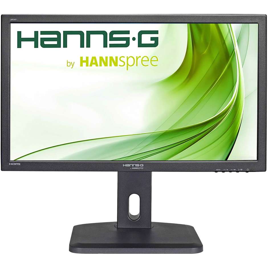 Hannspree HP247HJB Monitor PC LED 23.6'' FHD Luminosità 250 cd/m² Classe A+ colore nero