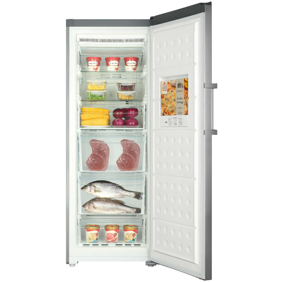 HF-220SAA Haier congelatore verticale 226 litri classe A+ Total No Frost colore argento