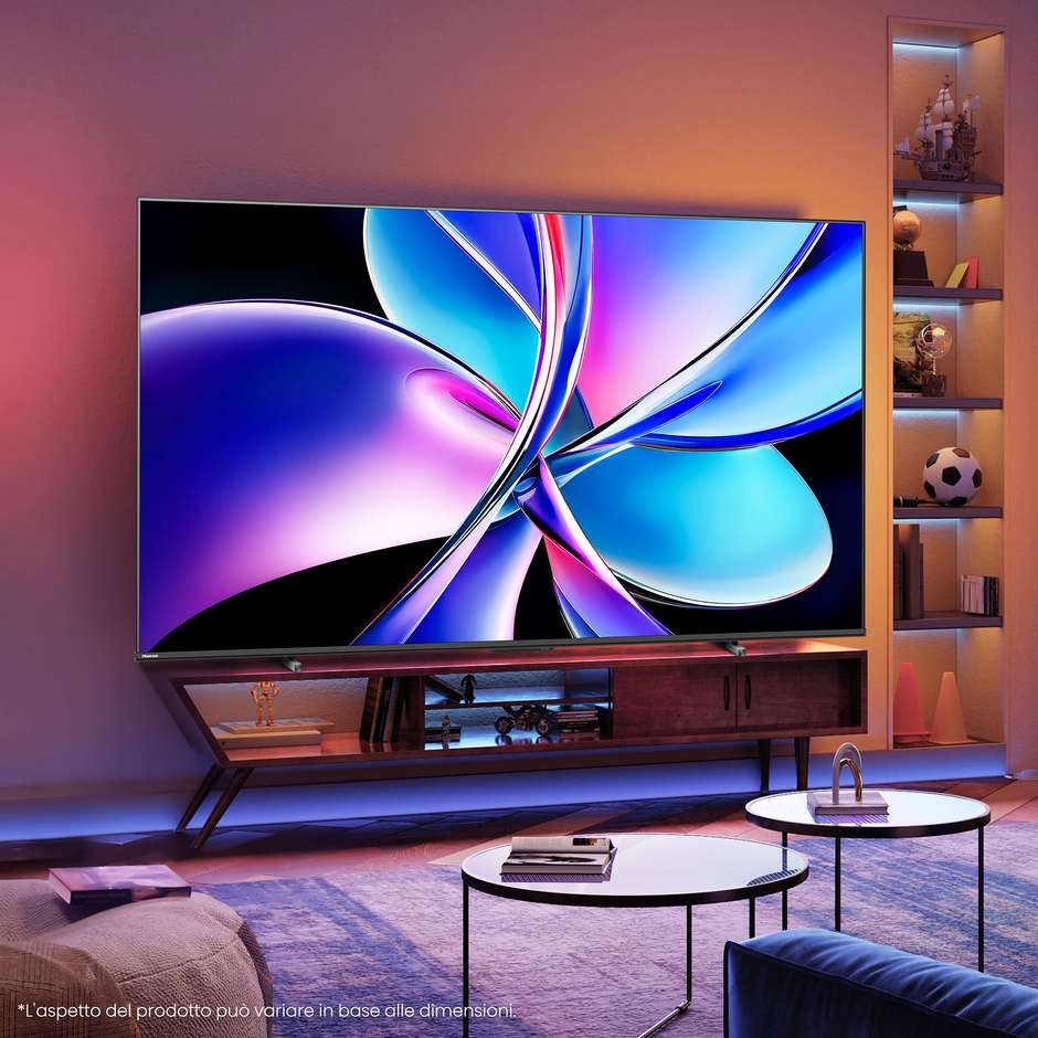 HISENSE 100E7Q PRO Smart TV 00" QLED 4K Ultra HD VIDAA OS Colore Black