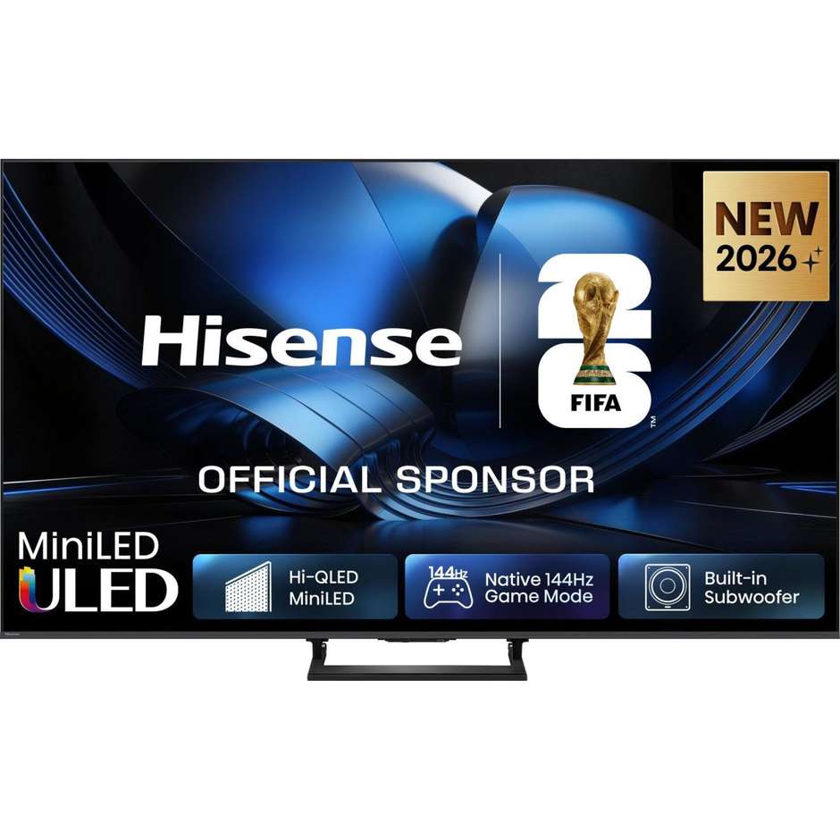Hisense 100U7SE Smart TV ULED MiniLED 100" 4K 165Hz Nero