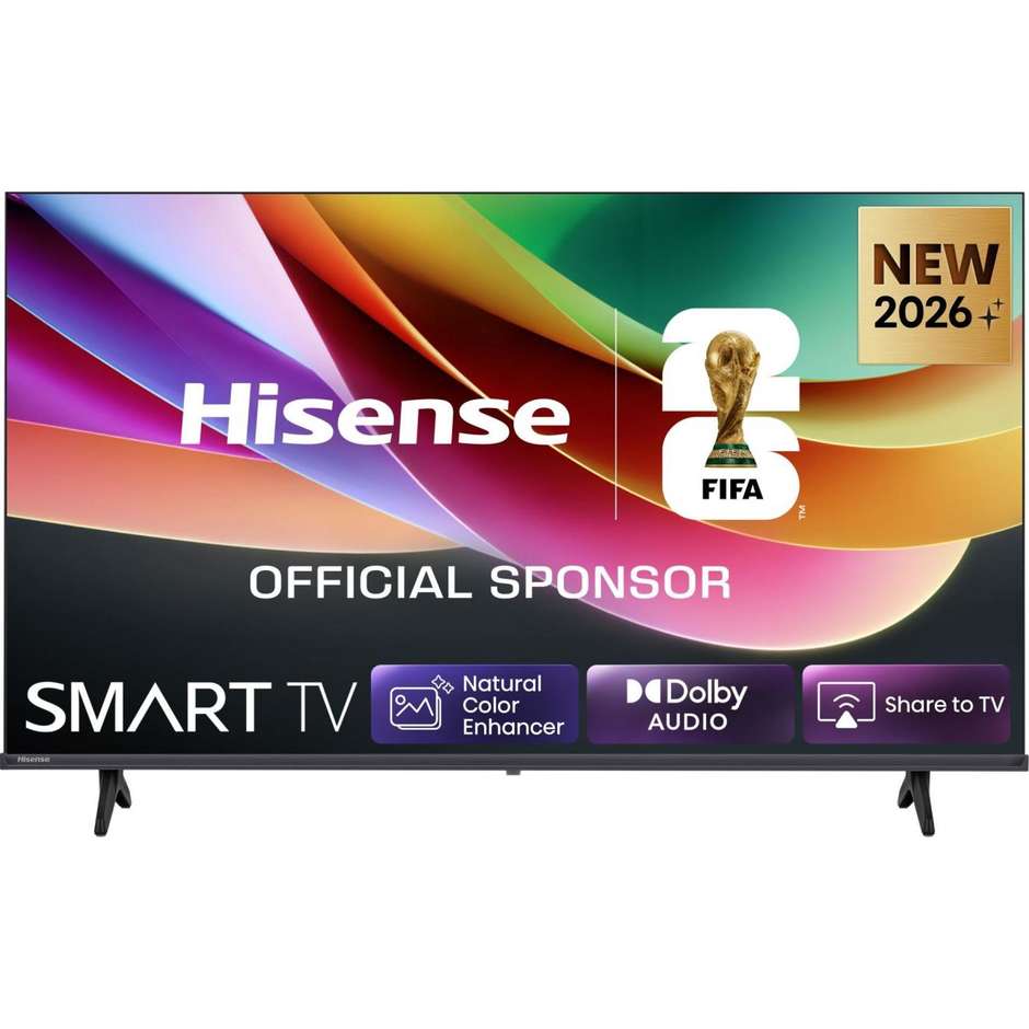 Hisense 32A49S Smart TV 32 HD HDR Wi-Fi VIDAA Nero