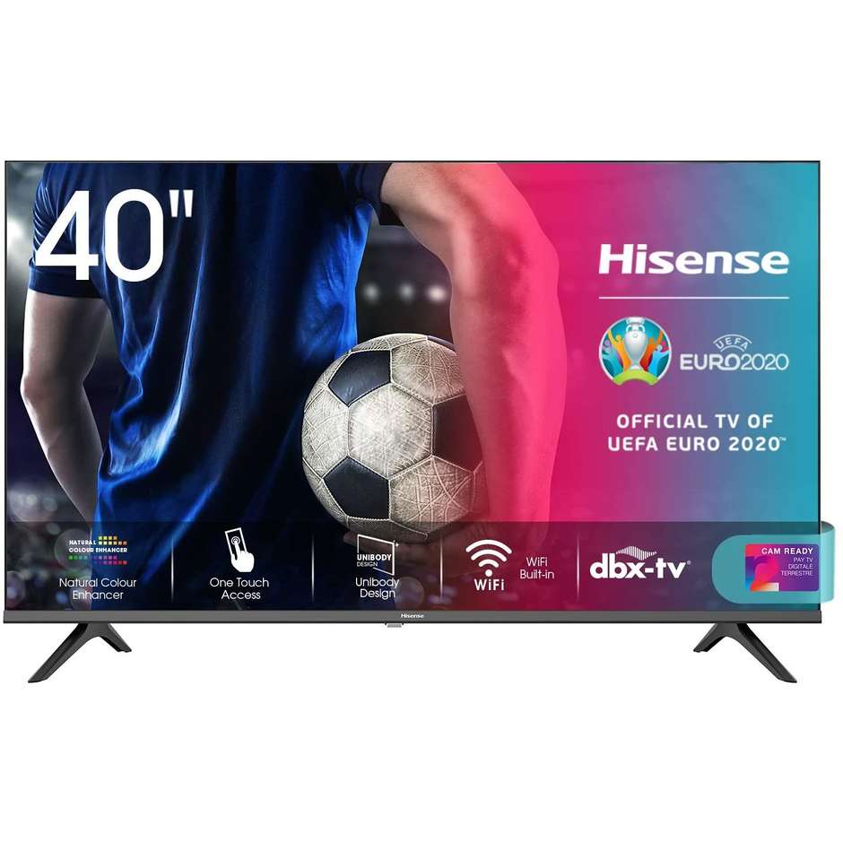 Hisense 40AE5750FA TV LED 40'' Full HD Smart TV Wi-Fi Classe F colore cornice nero