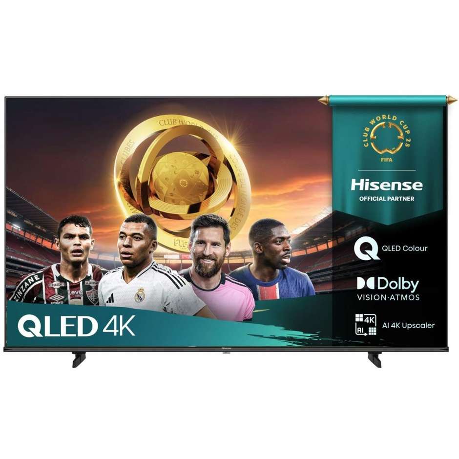 Hisense 50E79Q TV QLED 50" 4K Ultra HD Smart TV Wi-Fi Classe E Colore Nero