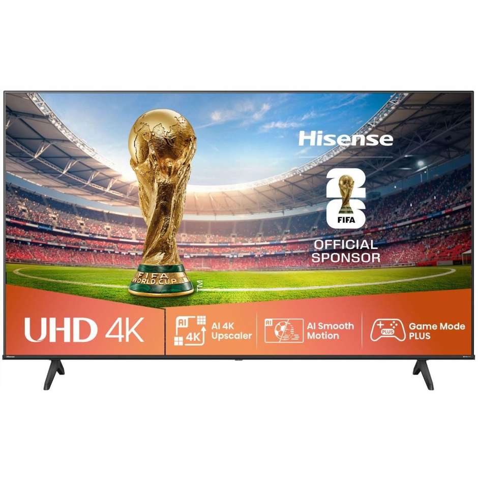 Hisense 55A69Q TV LED 55" 4K Ultra HD Smart TV Wi-Fi Classe E Colore Nero