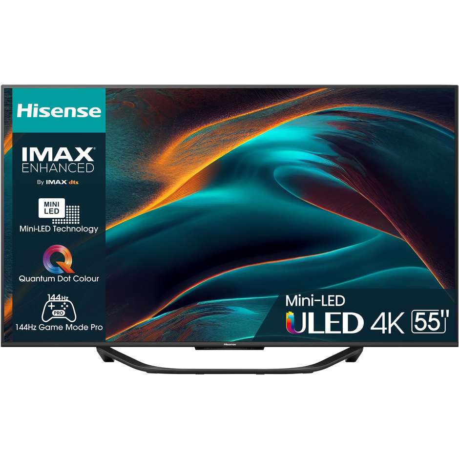 Hisense 55U79KQ TV ULED 55" 4K Ultra HD Smart TV Wi-Fi Classe F Colore Nero