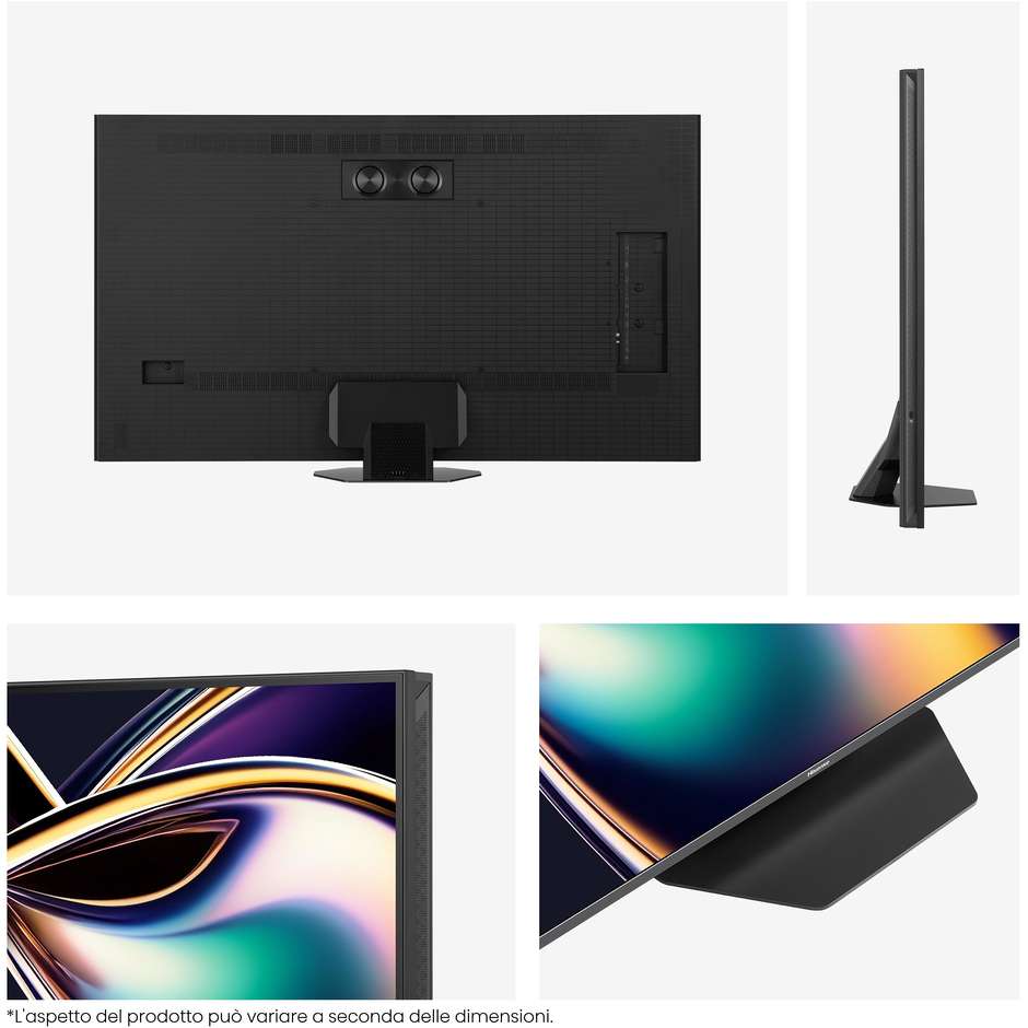 HISENSE 55U8Q Smart TV 55" LED 4K Ultra HD VIDAA OS Colore Black