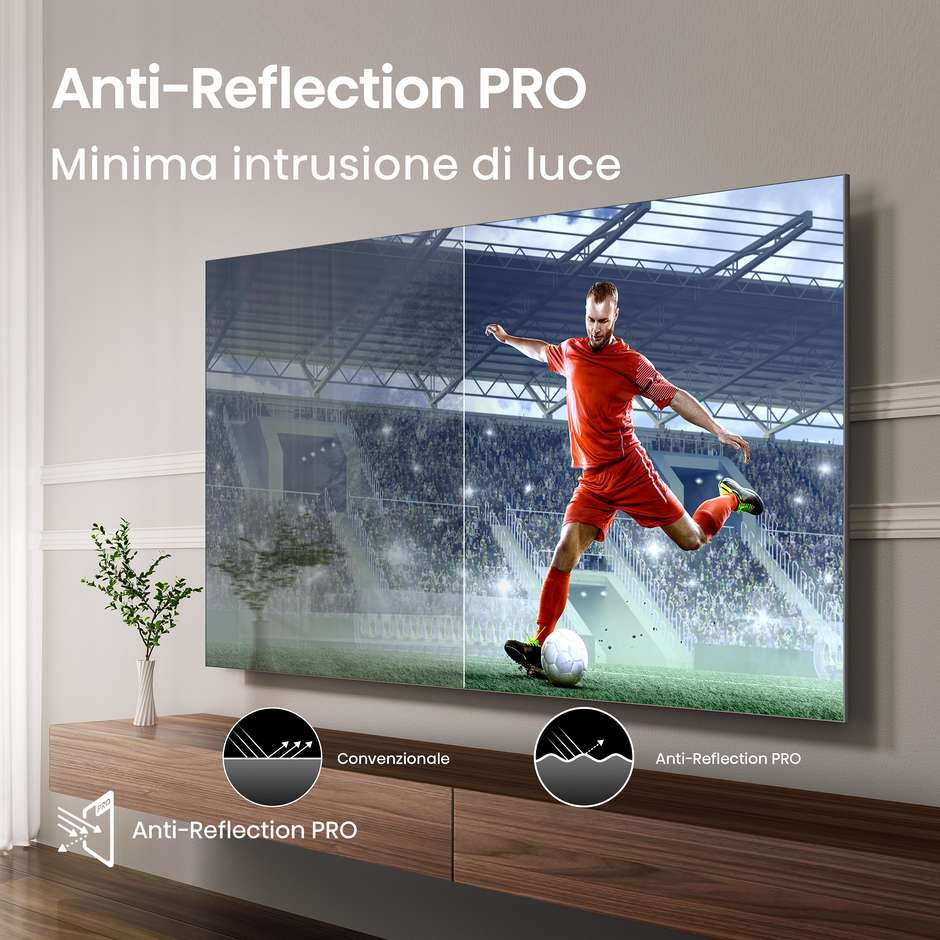 Hisense 55U8Q Smart TV LED 55" 4K Ultra HD Wi-Fi DVB-T2 Classe E Nero