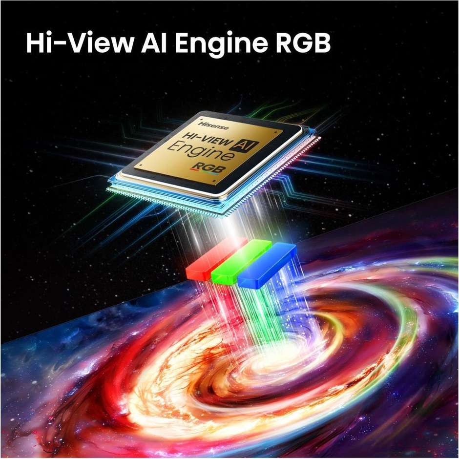 Hisense 65UR9S Smart TV 65" 4K RGB-Mini LED 170Hz Grigio