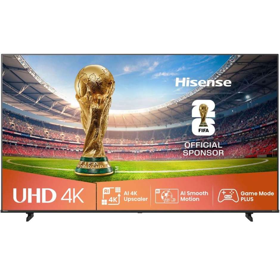 Hisense 85A69Q Smart TV LED 85" 4K Ultra HD Wi-Fi DVB-T2 Classe E Nero