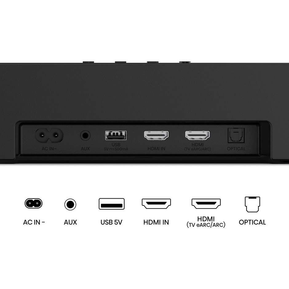Hisense AX3120Q Soundbar 3.1.2 Canali 440 W Dolby Atmos DTS:X Nero