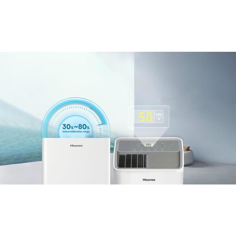 Hisense D20HW Deumidificatore Capacita 4,2 Lt Potenza 260 W Colore Bianco