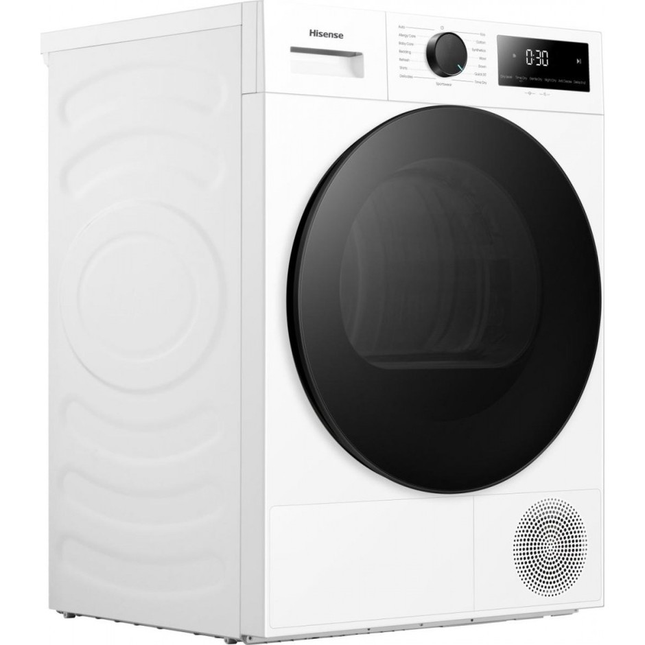 Hisense DH1I900BWCCA asciugatrice a pompa di calore 9 kg, classe C, programmi vapore