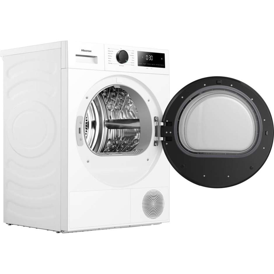 Hisense DH1I900BWCCA asciugatrice a pompa di calore 9 kg, classe C, programmi vapore