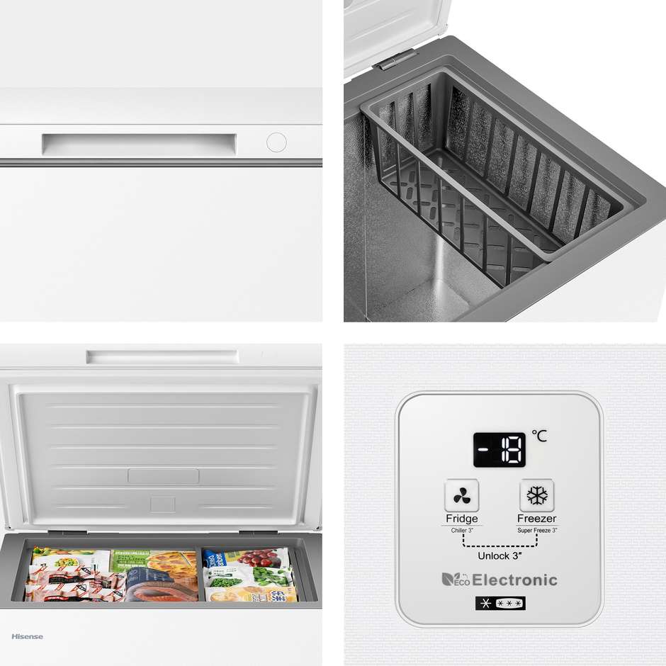 Hisense FT145N1AWE Congelatore a pozzo 141 L Bianco