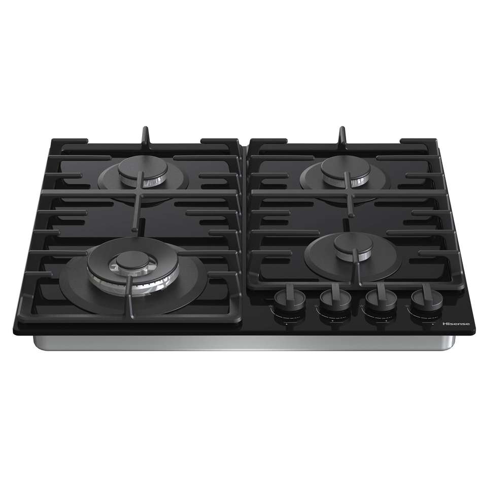 Hisense GG663BHF Piano Cottura a Gas da Incasso 60 cm 4 Fuochi Nero