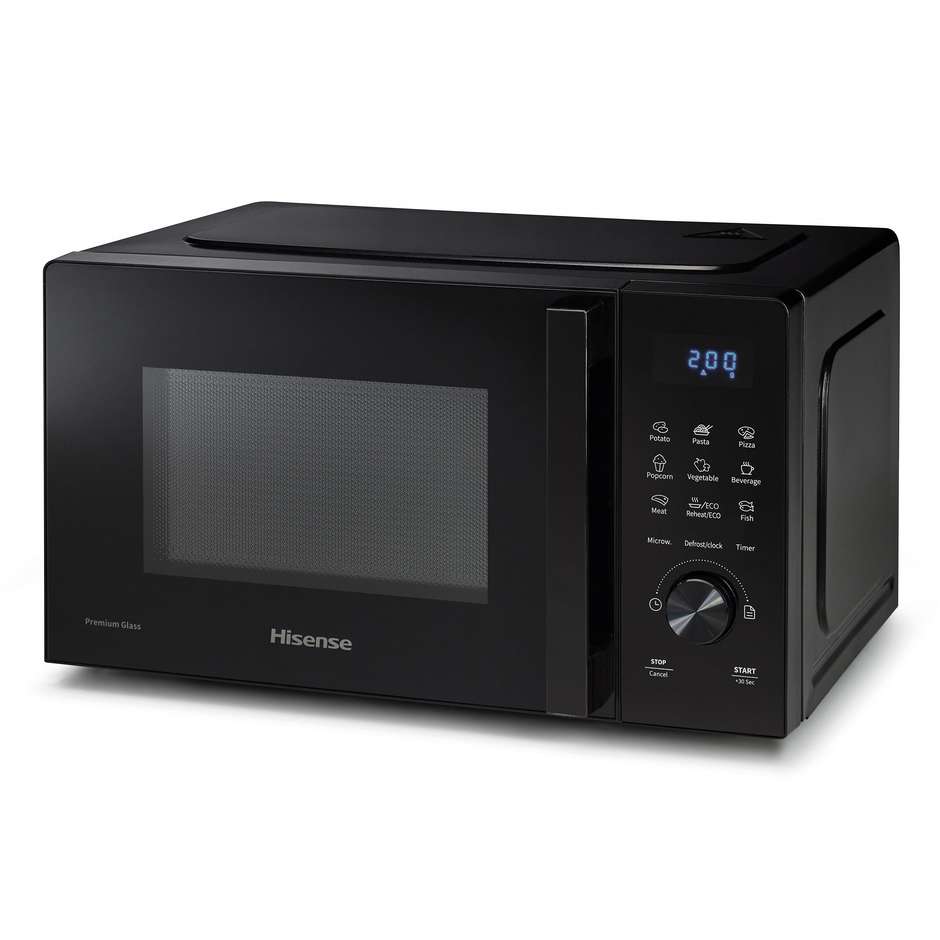 Hisense H20MOBSD1H Forno a Microonde Solo Capacità 20 L Potenza 700 W Display Touch LED Nero