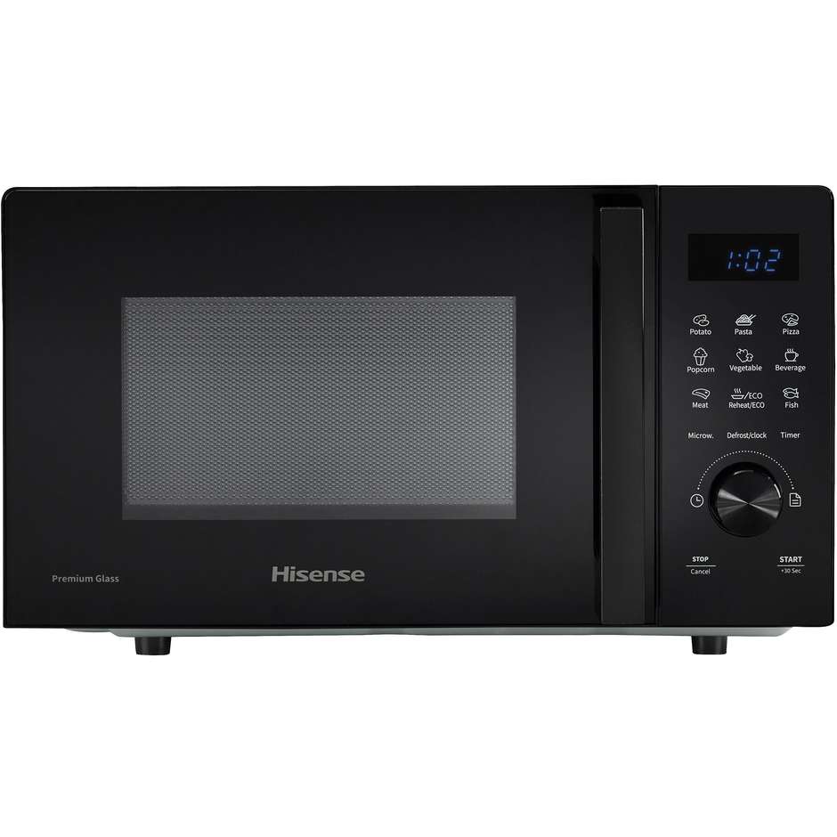 Hisense H20MOBSD1H Solo Forno a Microonde Capacita 20 Lt Potenza 700 W Colore Nero