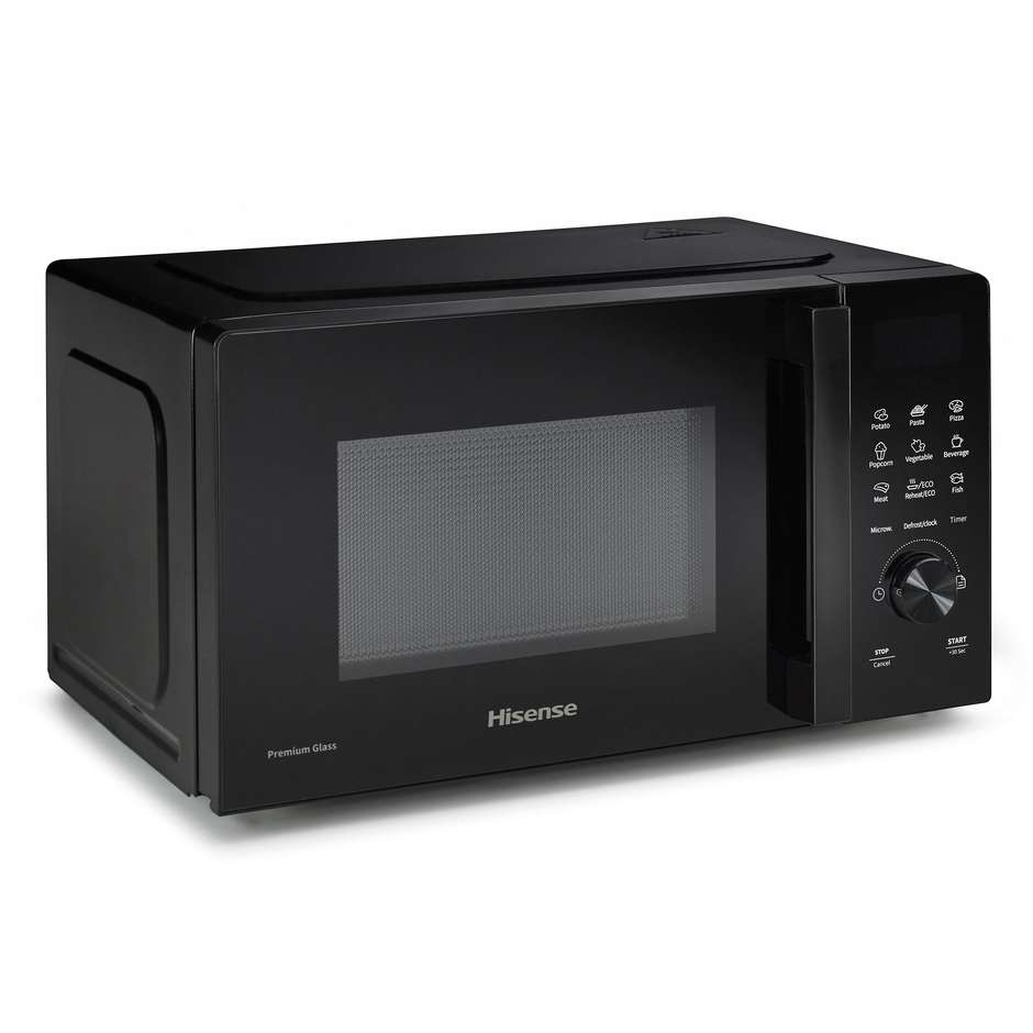 Hisense H20MOBSD1H Solo Forno a Microonde Capacita 20 Lt Potenza 700 W Colore Nero