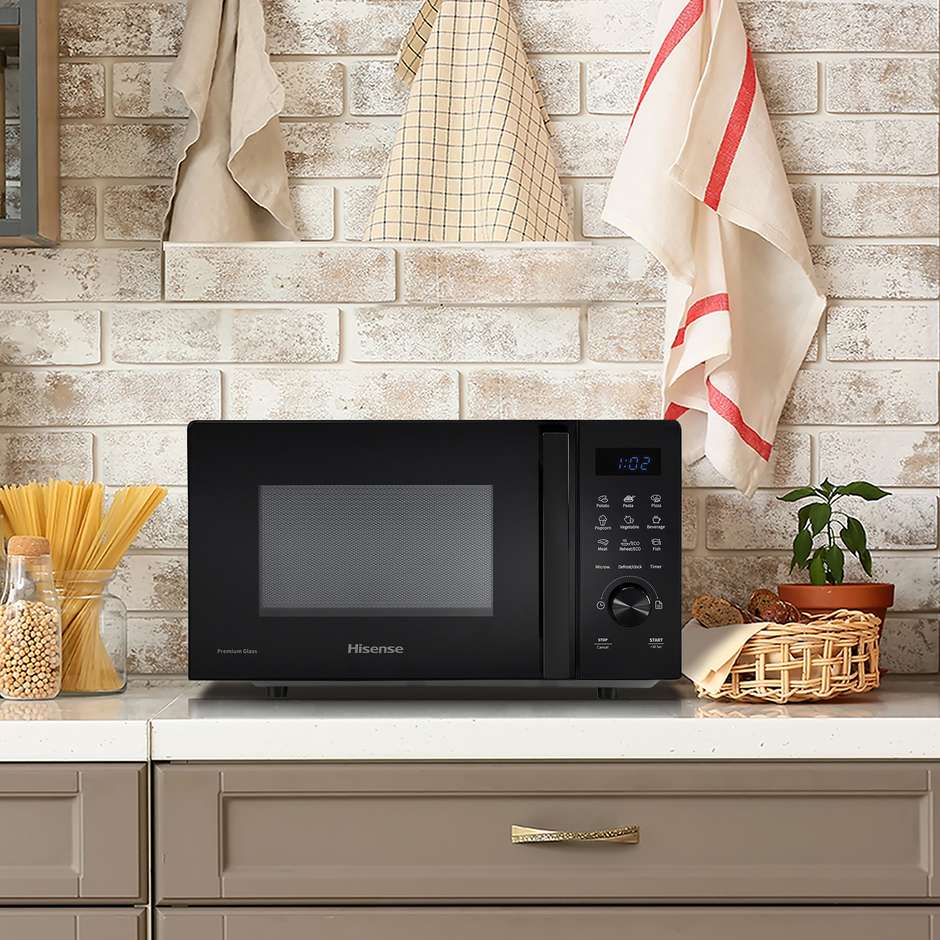 Hisense H20MOBSD1H Solo Forno a Microonde Capacita 20 Lt Potenza 700 W Colore Nero