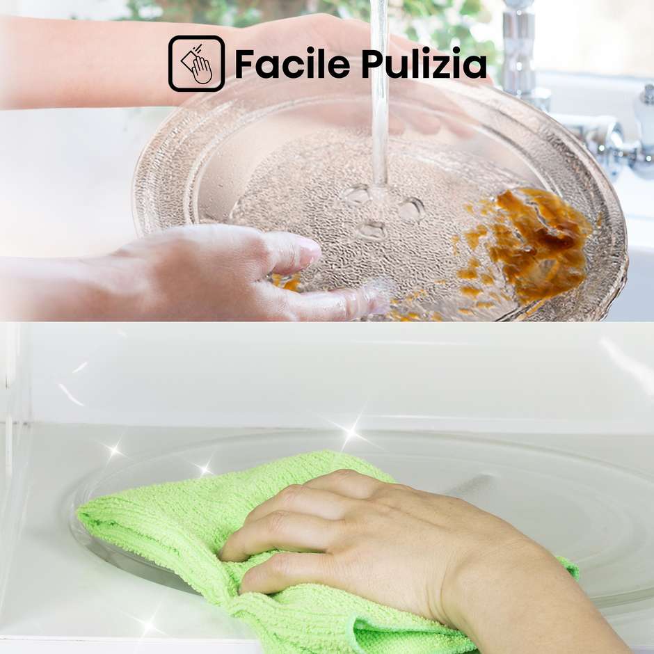 Hisense H20MOBSD1H Solo Forno a Microonde Capacita 20 Lt Potenza 700 W Colore Nero