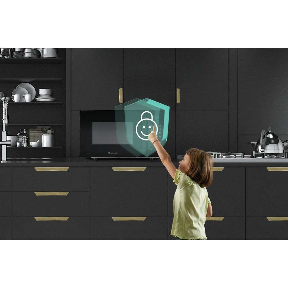 Hisense H23MOBSD1H microonde solo cottura 23 L, 800 W, nero