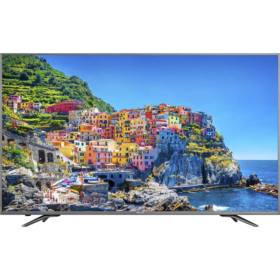 Hisense H50N6800 Tv LED 50" 4K Ultra HD Smart Tv Wi-fi classe B nero, argento