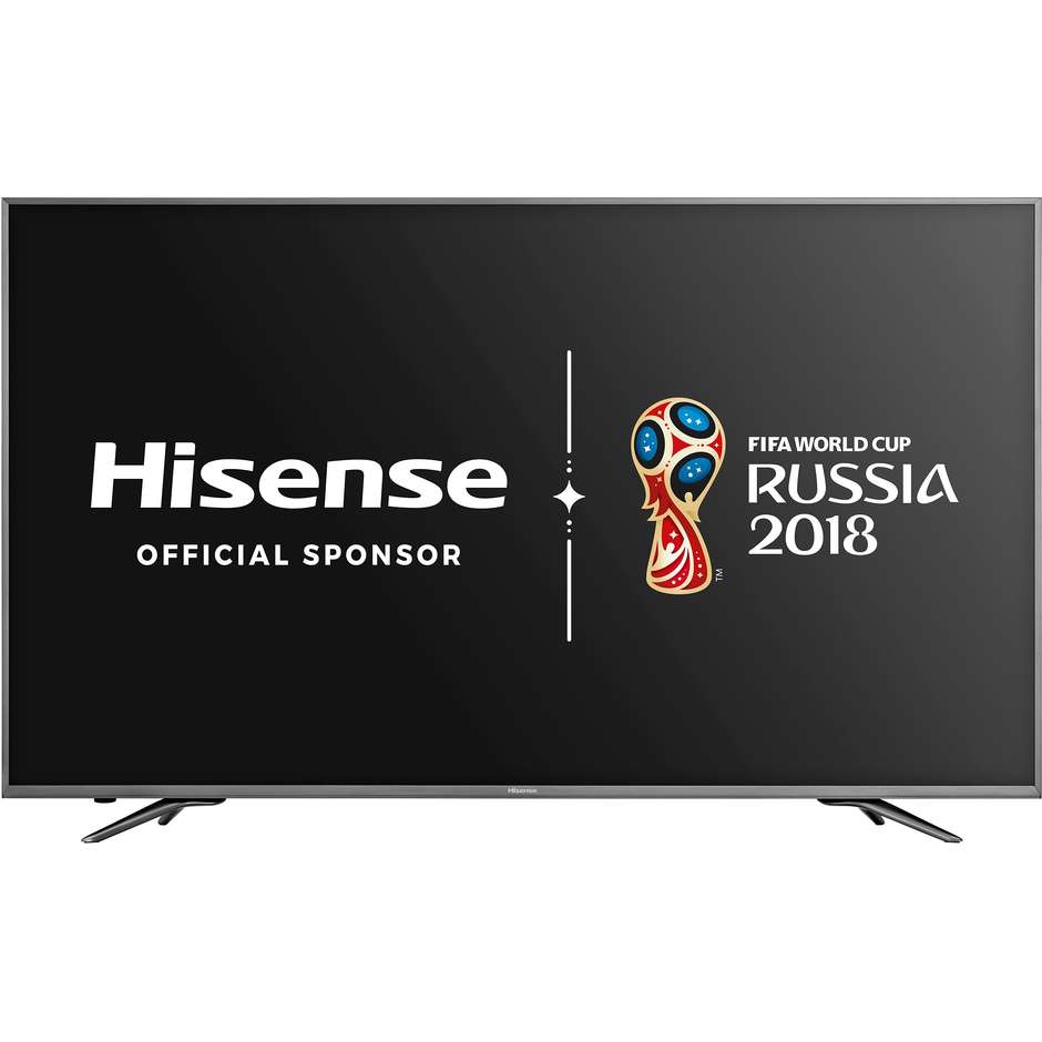 Hisense H50N6800 Tv LED 50" 4K Ultra HD Smart Tv Wi-fi classe B nero, argento