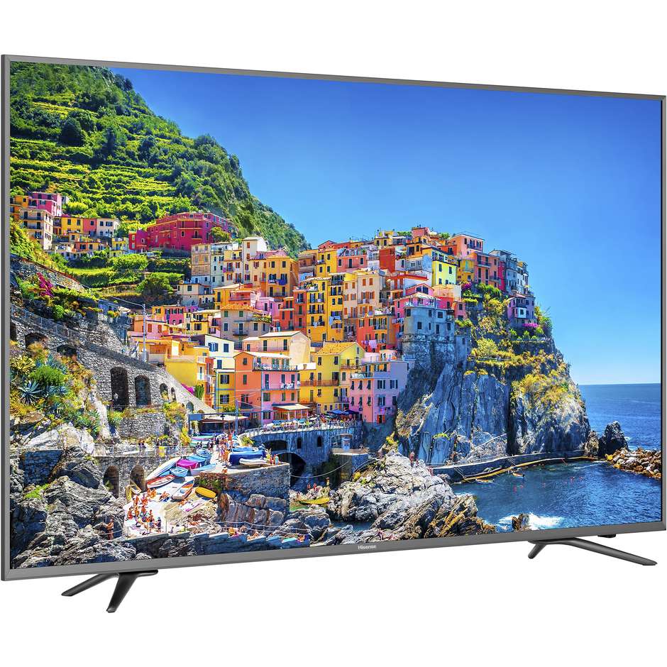 Hisense H50N6800 Tv LED 50" 4K Ultra HD Smart Tv Wi-fi classe B nero, argento