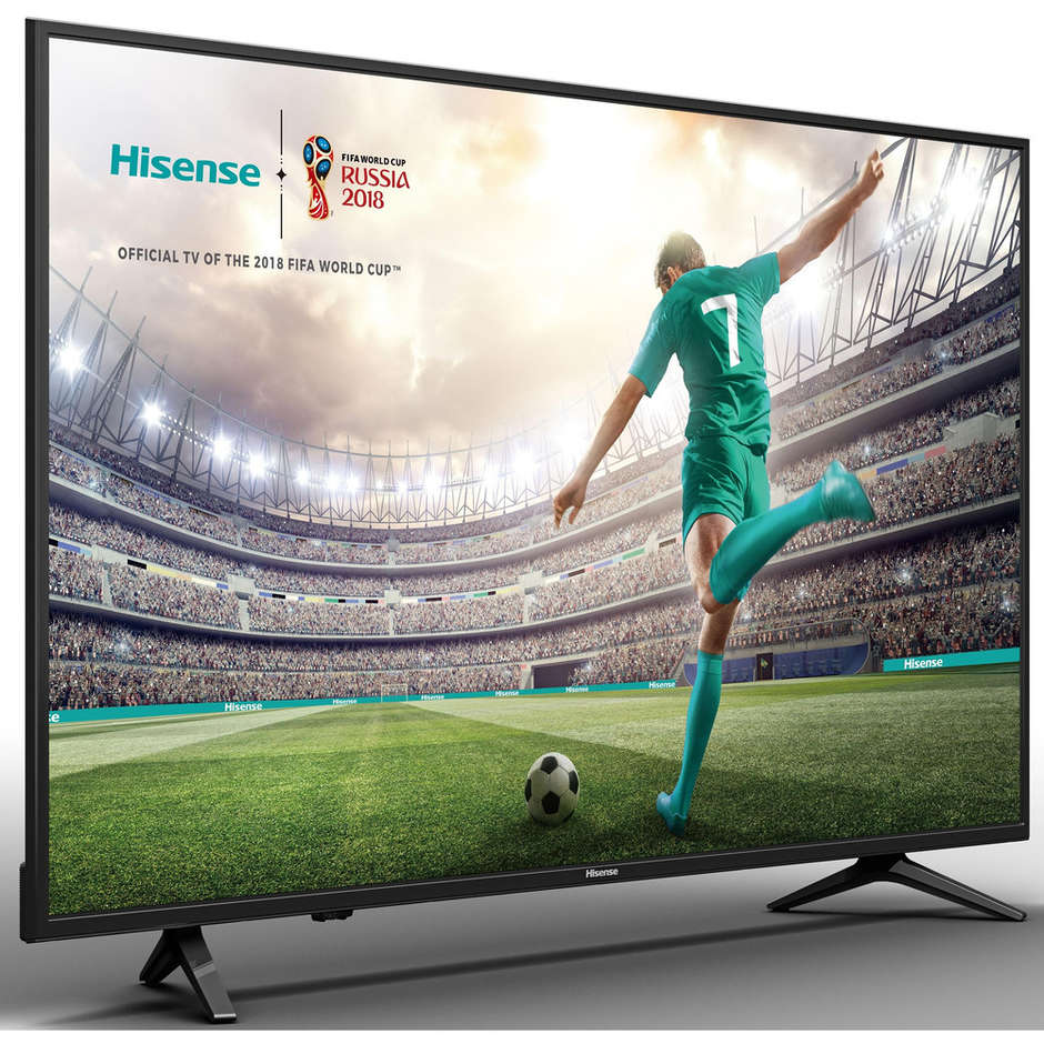 Hisense H55A6120 Tv LED 55" 4K Ultra HD Smart Tv Wifi classe A+ colore nero