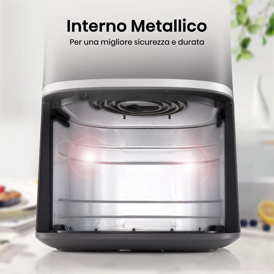 Hisense HAF1900D Friggitrice ad Aria Calda Potenziata 7 L 1800 W Display Touch LED Nero