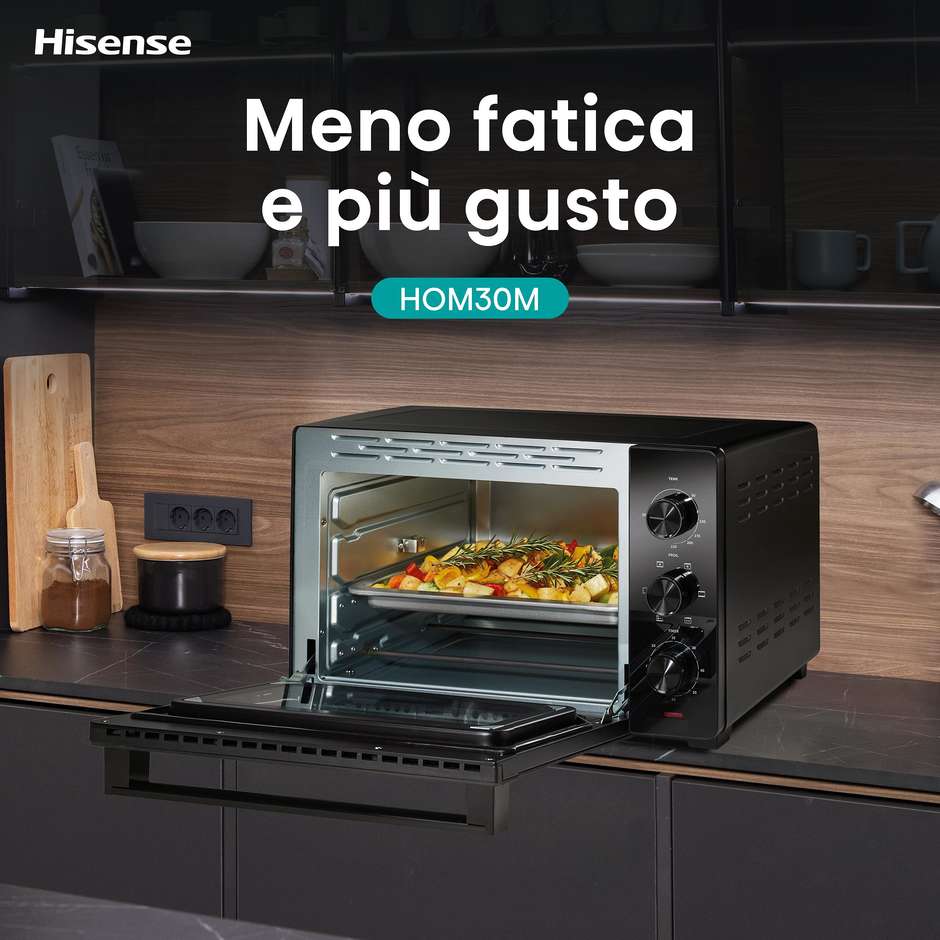 Hisense HOM30M Forno Elettrico Ventilato da Tavolo Nero