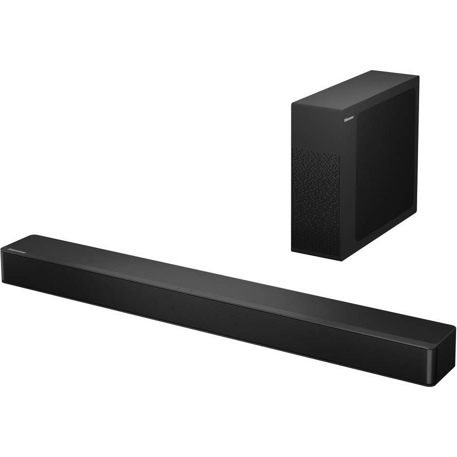 Hisense HS2100 Soundbar 2.1 Canali 240W Subwoofer Wireless Dolby Nero