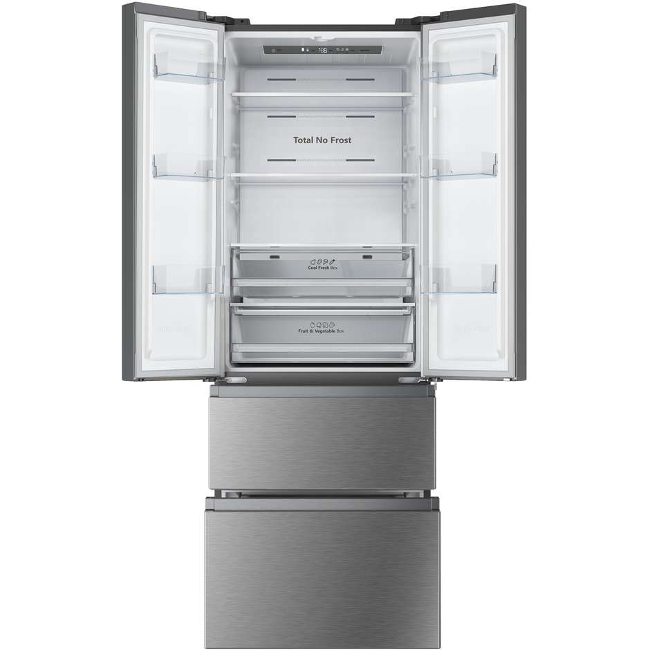 Hisense RF632N4BCE Frigorifero side-by-side Libera installazione Capacita 485 Lt Classe E Colore Acciaio inox