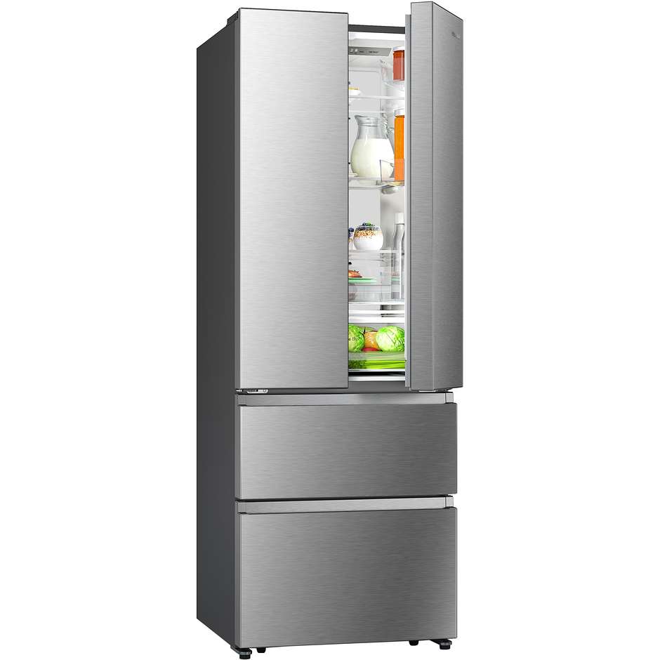 Hisense RF632N4BCE Frigorifero side-by-side Libera installazione Capacita 485 Lt Classe E Colore Acciaio inox