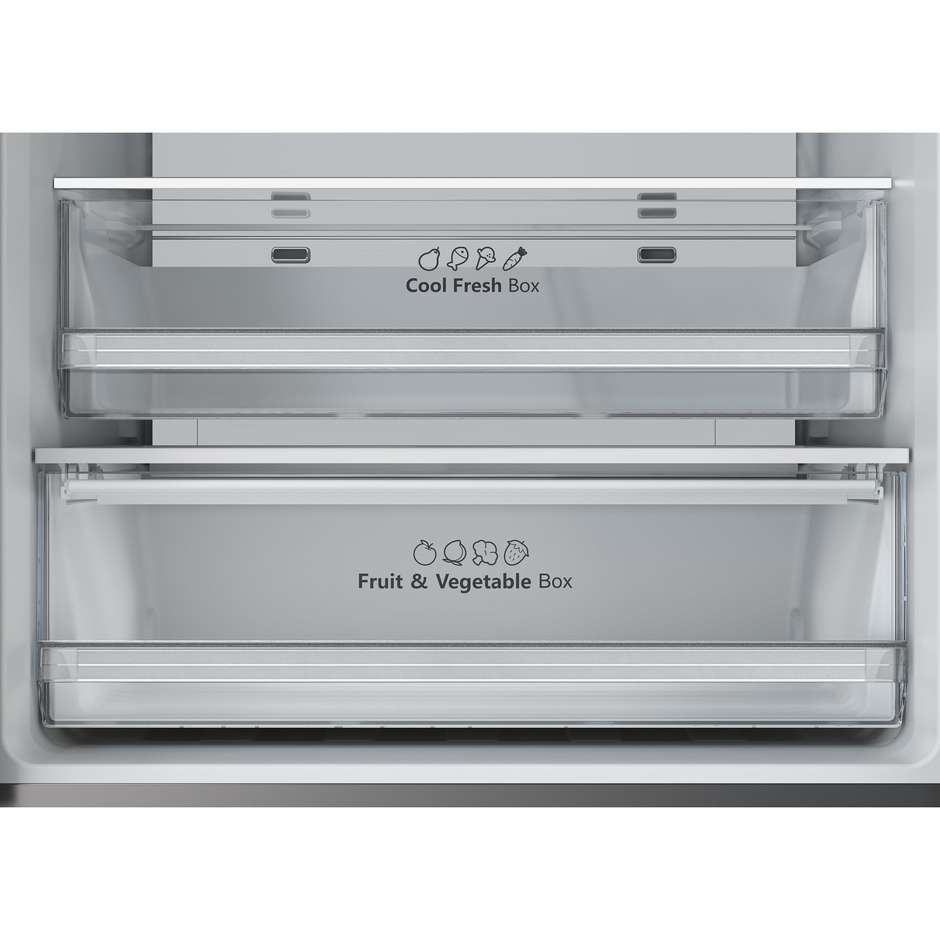 Hisense RF632N4BCE Frigorifero side-by-side Libera installazione Capacita 485 Lt Classe E Colore Acciaio inox