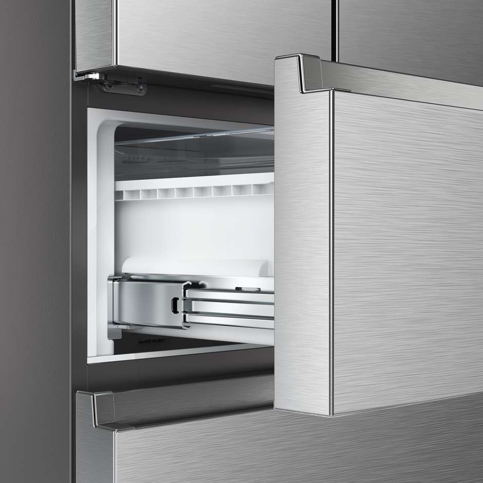 Hisense RF632N4BCE Frigorifero side-by-side Libera installazione Capacita 485 Lt Classe E Colore Acciaio inox