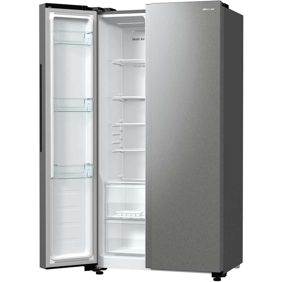 Hisense RS711N4ACE Frigorifero Side-by-side Libera installazione Capacita 550 Lt Classe E Colore Acciaio inox