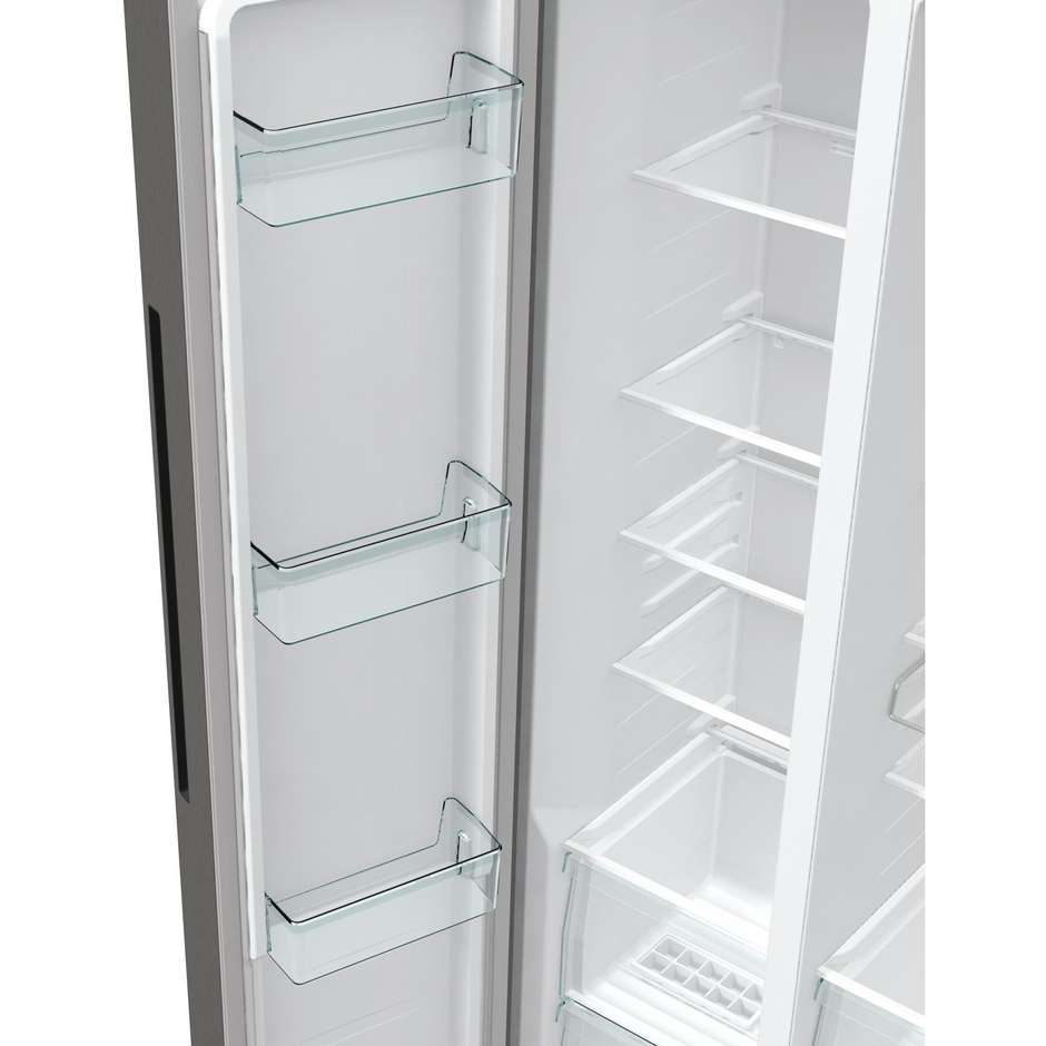 Hisense RS711N4ACE Frigorifero Side-by-side Libera installazione Capacita 550 Lt Classe E Colore Acciaio inox