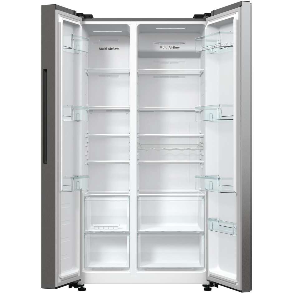 Hisense RS711N4ACE Frigorifero Side-by-side Libera installazione Capacità 550 Lt Classe E Colore Acciaio inox