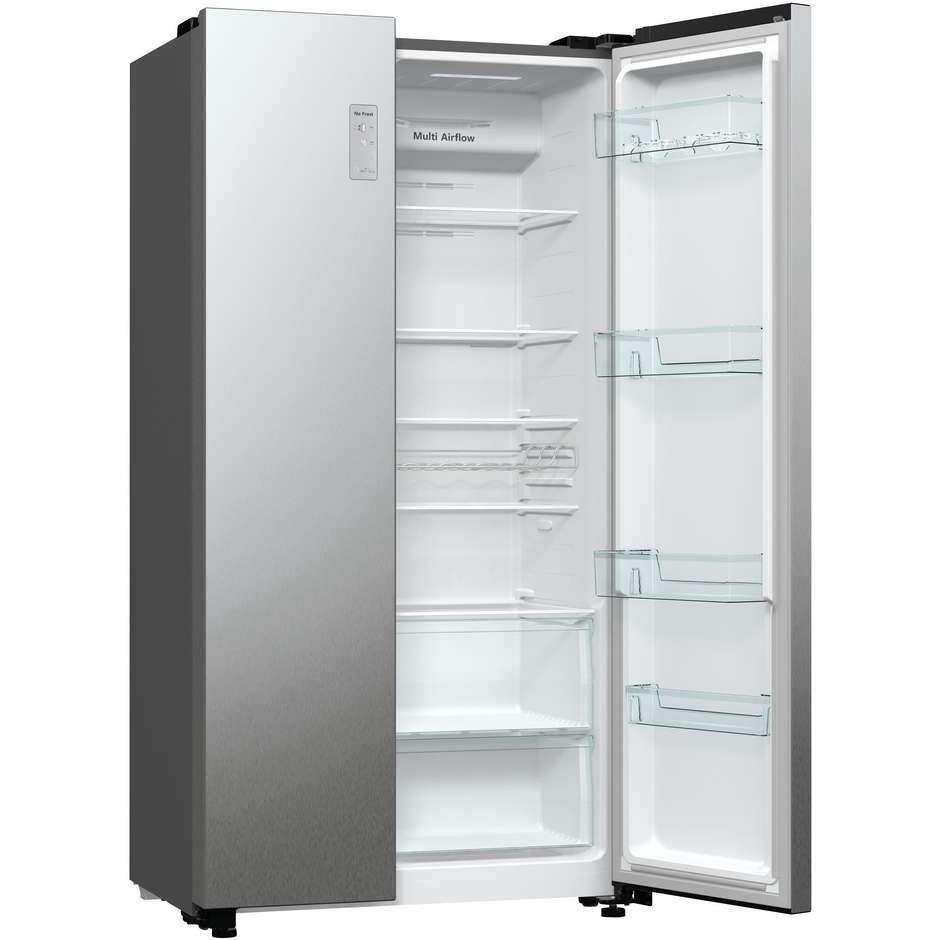 Hisense RS711N4ACE Frigorifero Side-by-side Libera installazione Capacità 550 Lt Classe E Colore Acciaio inox